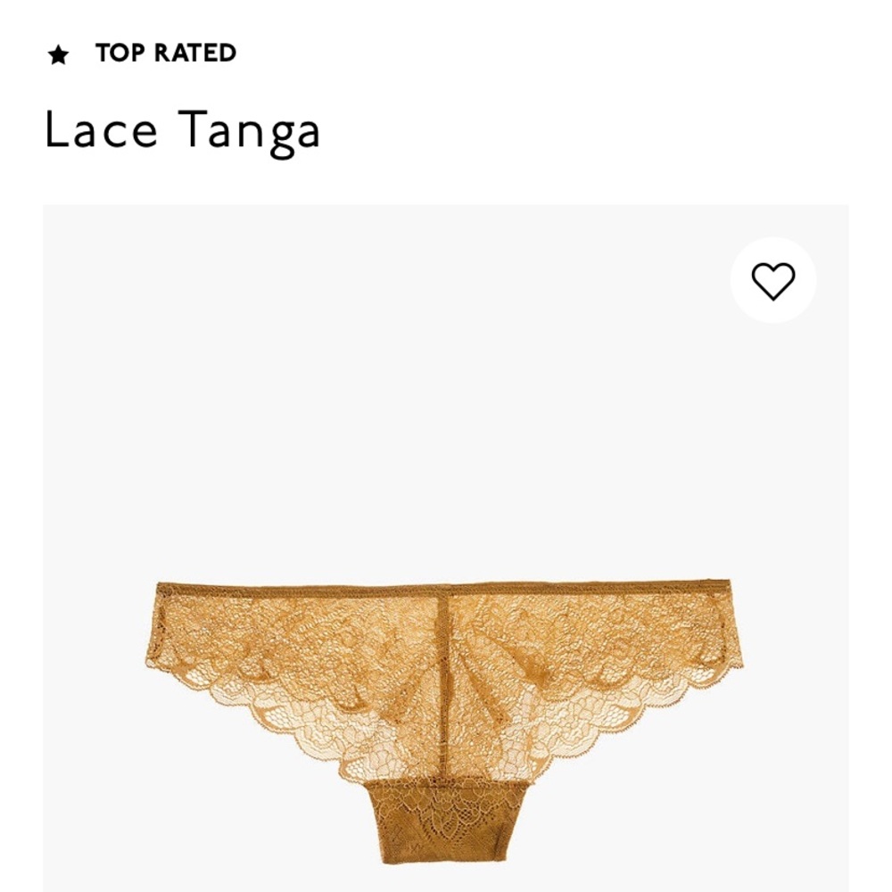 Madewell lace tanga undies in dijon. Thong undies